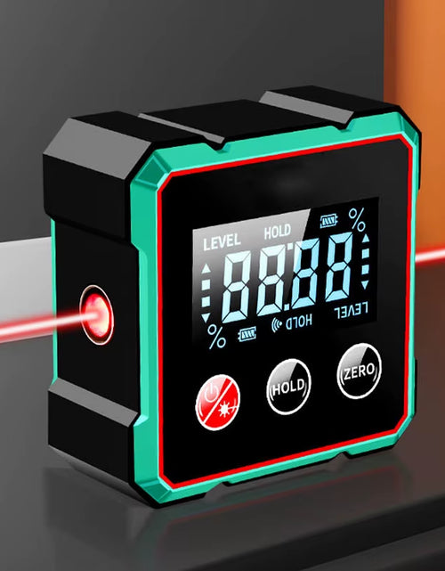 Load image into Gallery viewer, AngleMaster 360° Digital Protractor – Magnetic Laser Angle Finder with LCD Display &amp; Inclinometer
