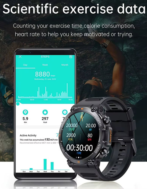 Load image into Gallery viewer, K56Pro Smart Watch for Men Heart Rate Blood Bluetooth Sport 400Mah Long Standby 1.39 Inch 360*360 HD Screen Outdoors Smartwatch
