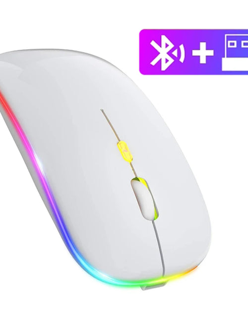Load image into Gallery viewer, 2.4Ghz Wireless Mouse Bluetooth Mouse Mice Rechargeable Mouse Silent Mouse LED Backlit USB Gaming Mouse 1600DPI for PC Laptop
